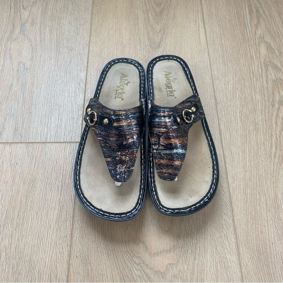 Alegria Vanessa Thong Leather Thong Sandals 41 - Picture 1 of 5